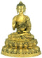 Buddha with 'life of buddha' carving on his robe