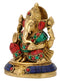 God Ganesha Figurine with Stones