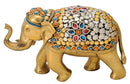 Decorative Brass Elephant with Bead Work