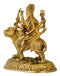 Goddess Durga Sculpture in Brass