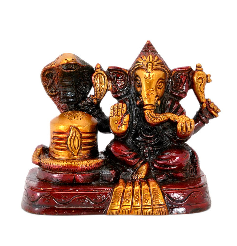 Lord Ganesha with Shivling