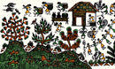 'Warli Village'  Folk Art Painting
