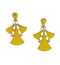 Yellow Earrings For Women - Stone Studded Dangle & Drop