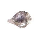 Auspicious Quartz Crystal Conch Shankh for Puja 1.75"