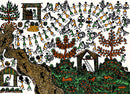'Celebration' Handmade Warli Tribal Painting
