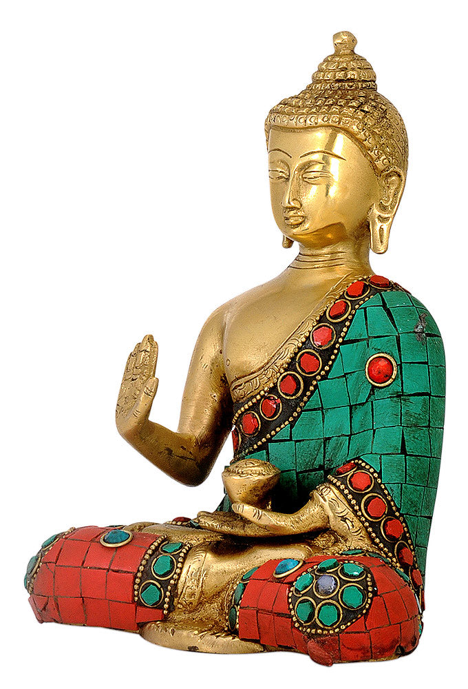 Buddha with Mosaic Work for Home Decor