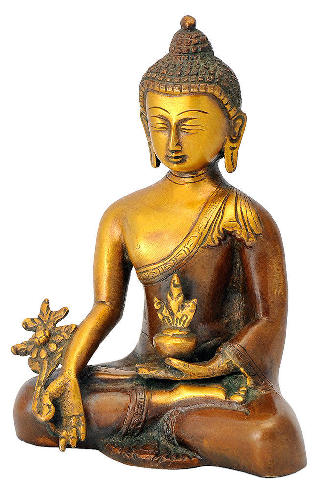 Antiquated Healing Medicine Buddha Statue