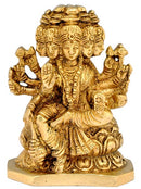 Mother of Vedas 'Goddess Gayatri' - Brass Statue