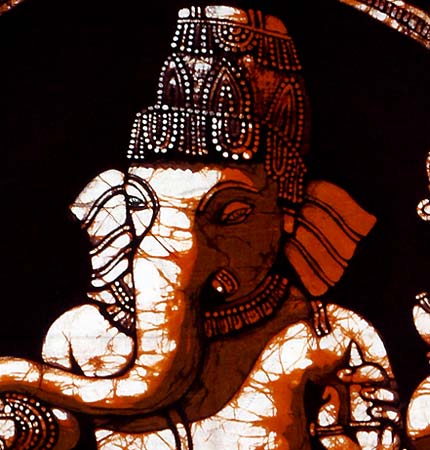 Young Ganesh - Batik Painting