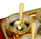 Silver Plated Golden Finish Ice Cream Bowl Set of 6 Pcs