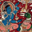 Lord Rama meets wounded Jatayu - Kalamkari Painting
