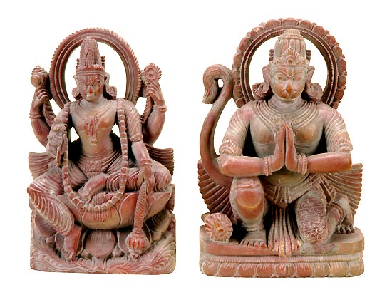 Lord Narayan & Sewak Hanuman ( set of 2 )