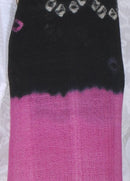 Mauve & Black Bandhej Stole