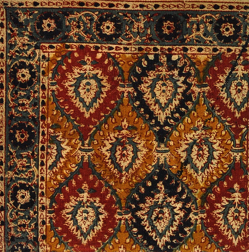 Red Mughal Garden Rug
