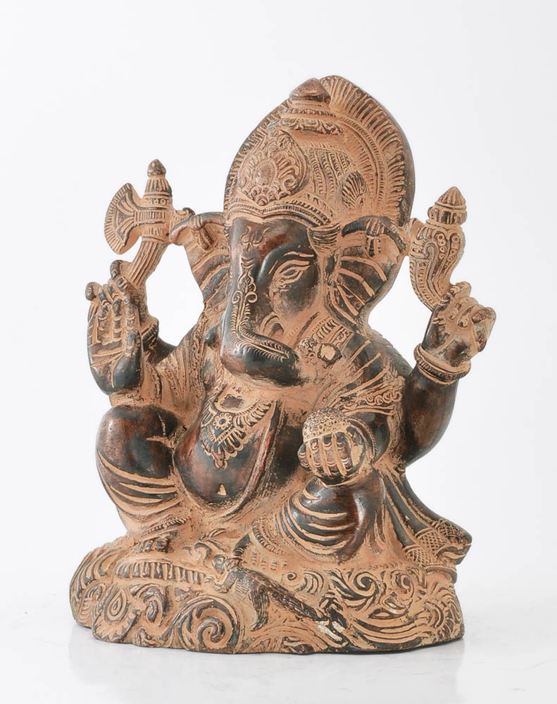 God Ganesh Old Finish Brass Statue