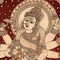 Mata Durga Seated on Lion - Kalamkari Painting