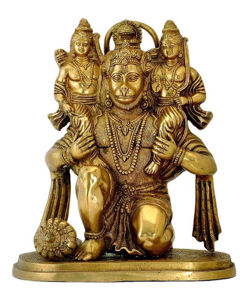 Sri Ram Laxman on Shoulder of Hanuman Ji