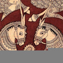 Royal Horses - Kalamkari Painting
