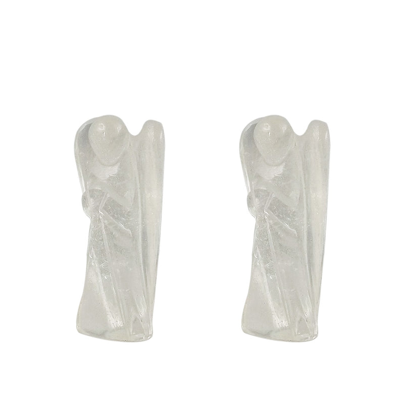 Angels Quartz Crystal Carvings (Set of 2) 2"