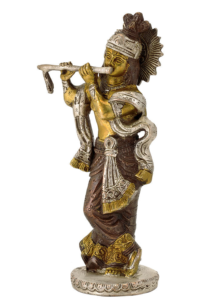 Shri Murlimanohar Krishna - Brass Sculpture