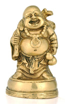 Brass Statuette 'Laughing Buddha'
