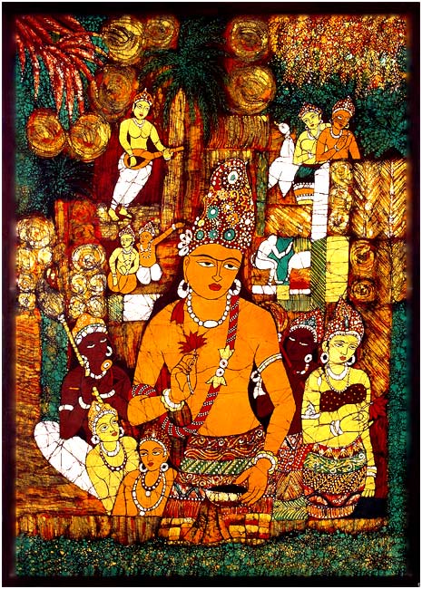 Prince Siddhartha - Batik Painting