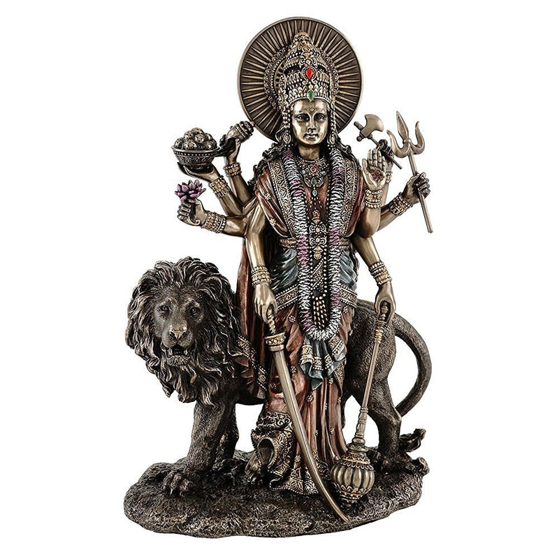 Hindu Divine Mother Goddess Durga with Lion - Fine Quality Limited Edition Statue
