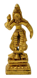 Standing Goddess Lakshmi Brass Figurine