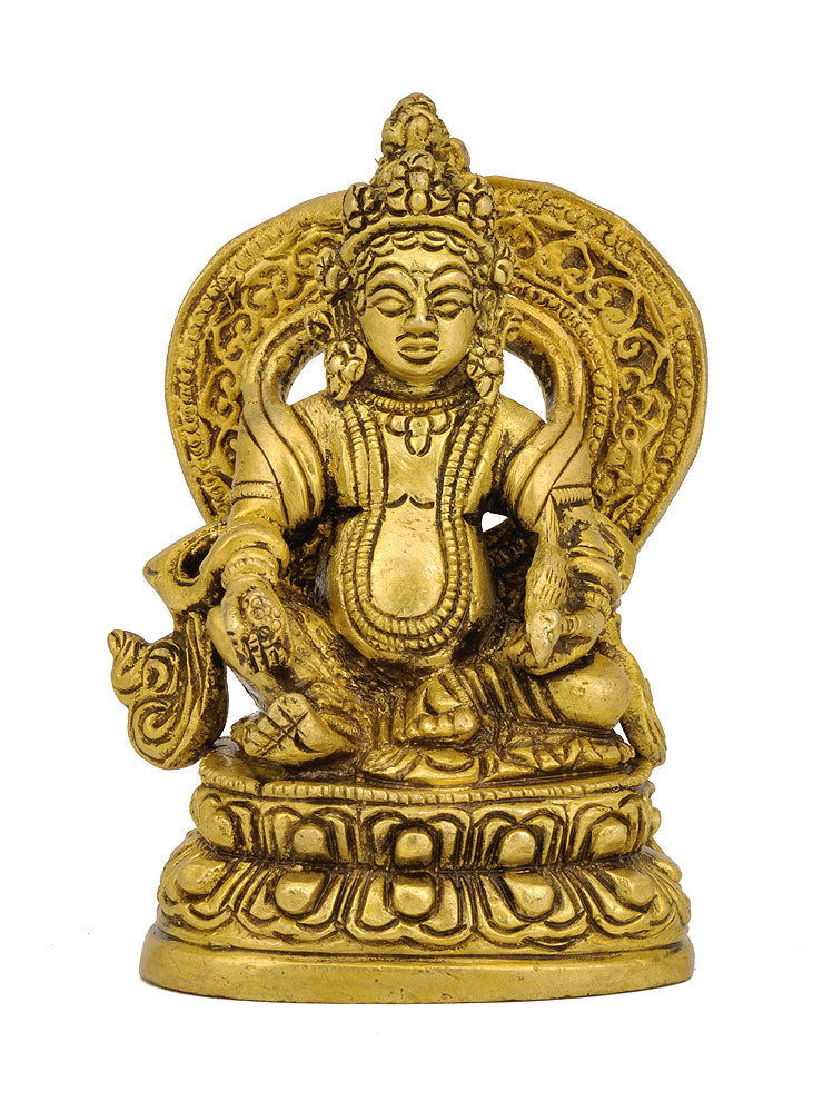Lord Kuber Small Statue in Brass 3.50"