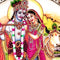 "The Mesmerizing Tune" Marble Painting of Lord Radha Krishna