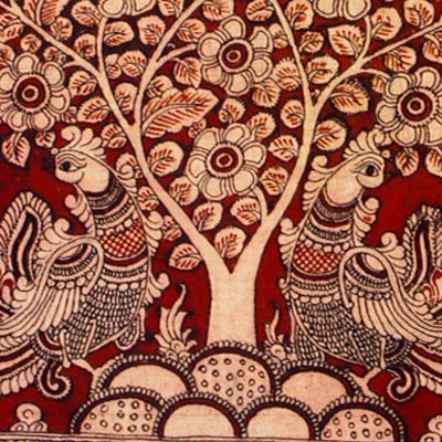 Enchanting Birds - Tree of Life Kalamkari