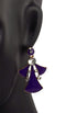 Designer Metal Purple Earrings Dangle and Drop for Women