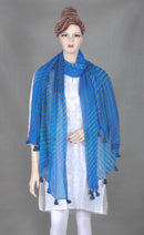 Blue Leheria Stole