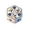 Marble Box with Gem Stone Inlay