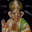 Kamalasana Ganesha - Velvet Painting