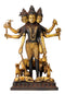 Bhagwan Dattatreya Brass Statue in Antique Finish 12"
