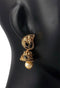 Black Stone Studded Indian Jhumki for Women