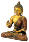Brass Medicine Buddha with Golden Copper Finish