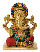 Lord Gajanana Seated Statue