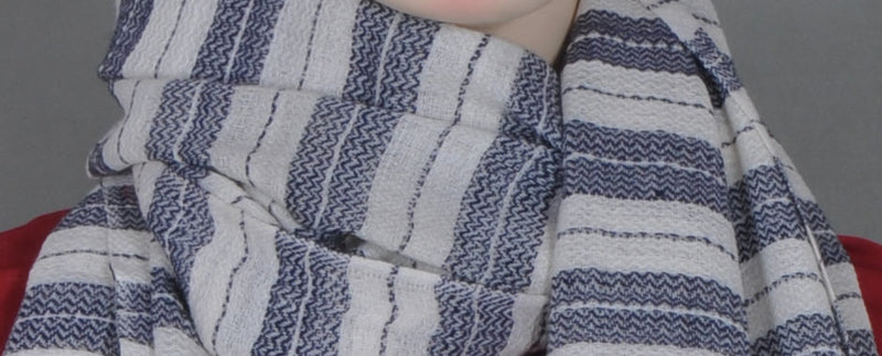 Cream & Grey Stole