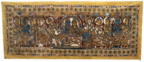 Shiva's Marriage - Cloth Painting
