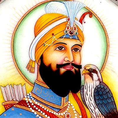 Guru Gobind Singh - Marble Painting