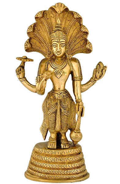 Lord Narayan - Brass Statue