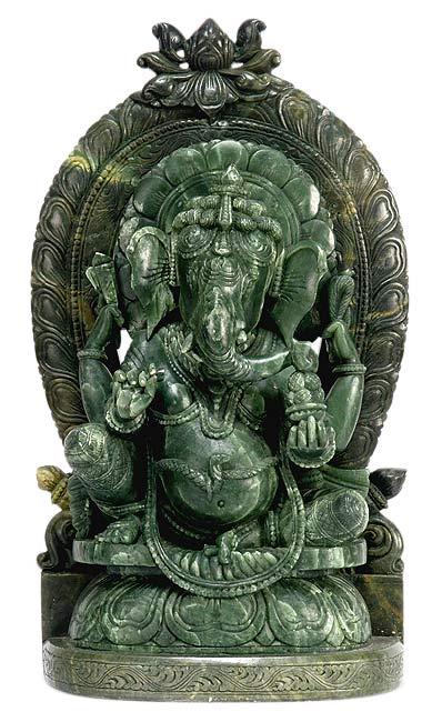 Benevolent Ganesha - Stone Sculpture