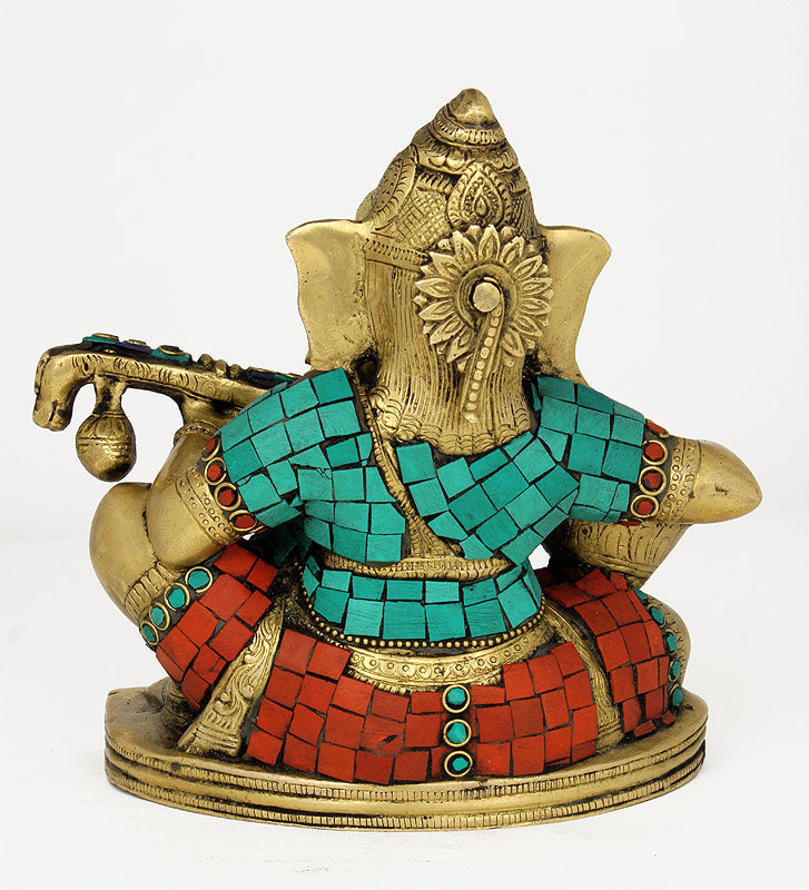 Lord Ganesha Playing Sitar