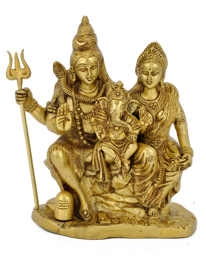 Shiv Parvati with Ganesha