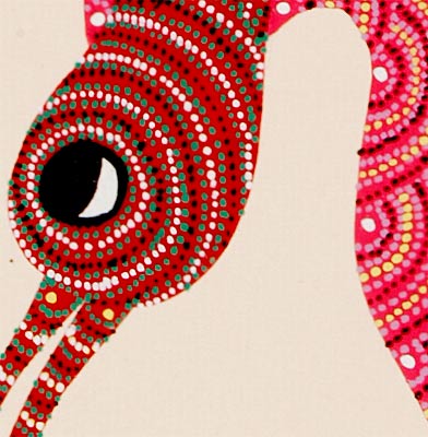 The Bird - Gond Aboriginal Tribal Painting