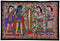 Ram Sita Marriage Scene - Madhubani Folk Painting