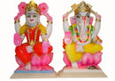 Laxmi Ganesh - Painted Statues 6"
