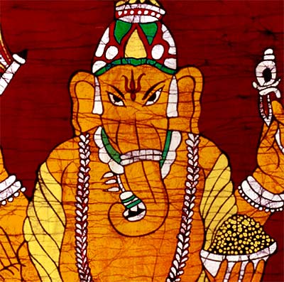 Batik Painting-Mighty Ganesha